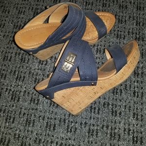 Tommy Hilfiger blue Wedges